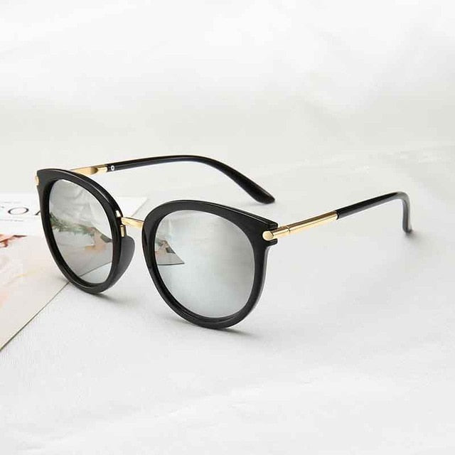 2019 New Sunglasses Women   Driving Mirrors vintage For Women Reflective flat lens Sun Glasses Female oculos UV400