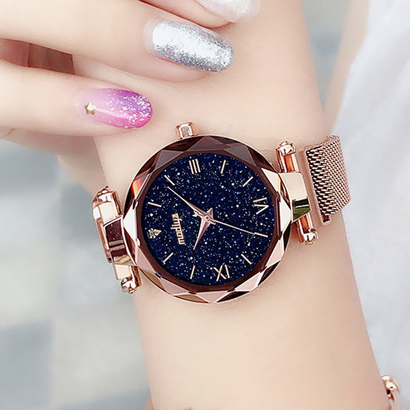 Luxury Women Watches Magnetic Starry Sky Female Clock Quartz WristwatcheFashion Ladies Wrist Watch reloj mujer relogio feminino