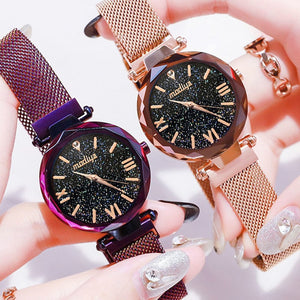 Luxury Women Watches Magnetic Starry Sky Female Clock Quartz WristwatcheFashion Ladies Wrist Watch reloj mujer relogio feminino