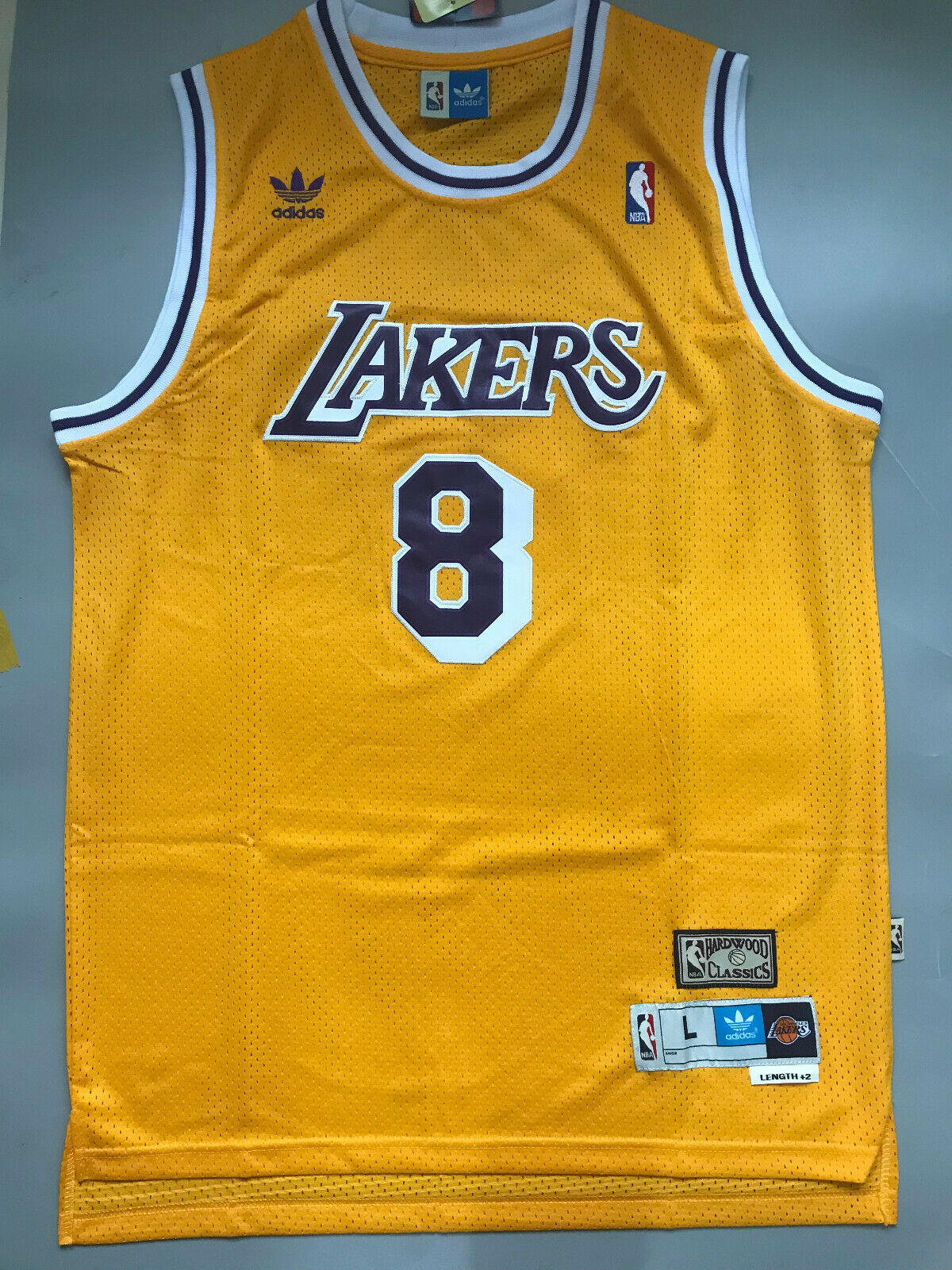 Kobe Bryant LA Lakers Hardwood Classics #8 Men's Swingman Jersey Gold S-XXL