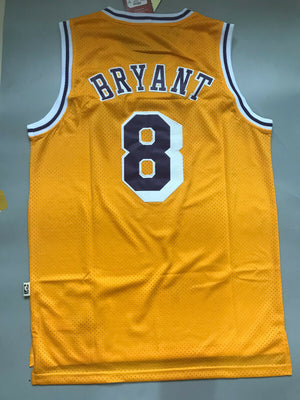 Kobe Bryant LA Lakers Hardwood Classics #8 Men's Swingman Jersey Gold S-XXL